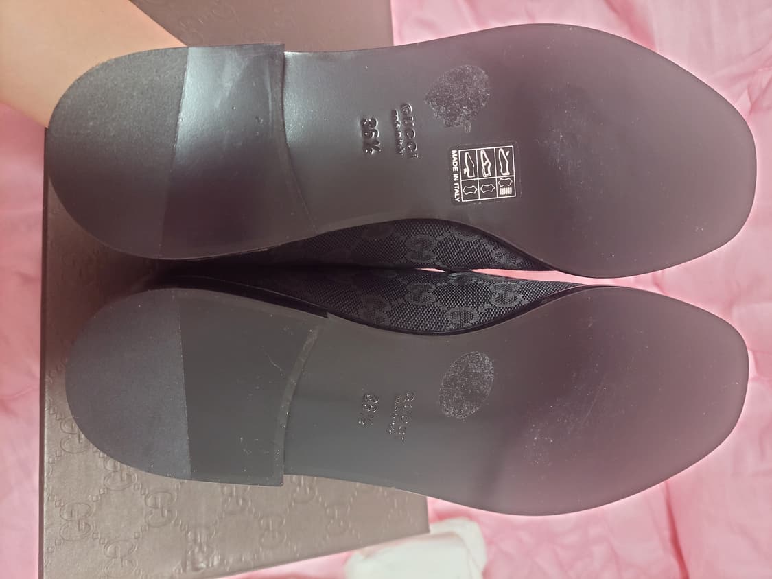 정품)급처미사용새상품!구찌 로고 홀스빗 로퍼 구두 플랫슈즈 단화 상품이미지8