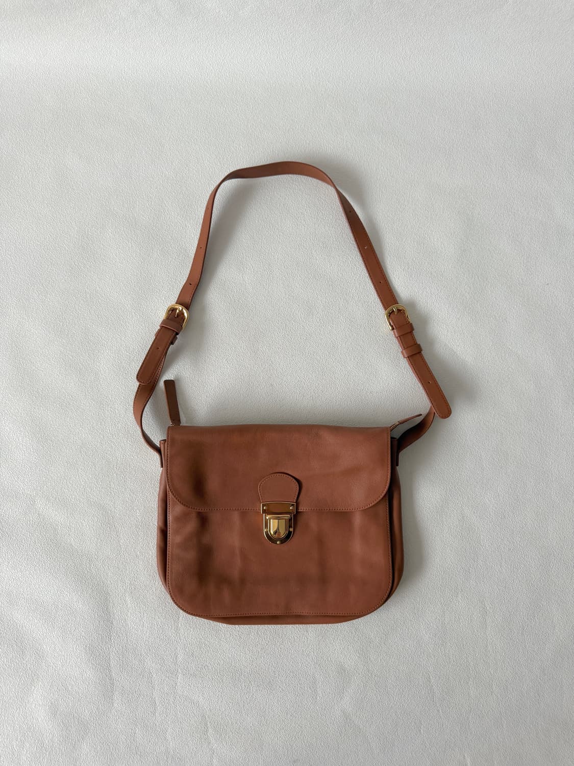 Pre owned 레더 숄더 크로스백 상품이미지1