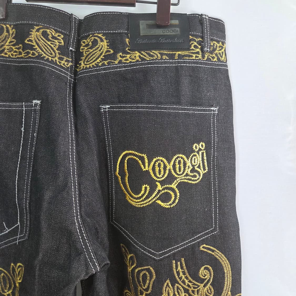 [COOGI] 쿠지 자수 와이드 데님팬츠 38 상품이미지5