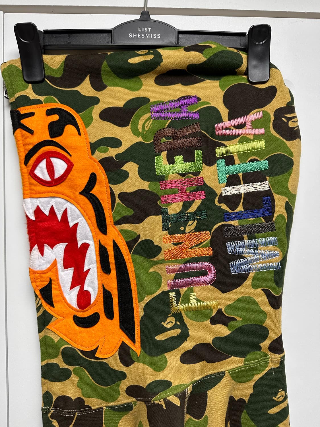 베이프 ABC 카모 타이거 풀 집 후드 아미 그린 상품이미지4