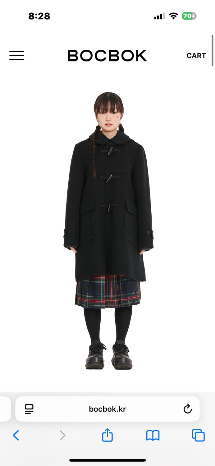 복복 떡볶이 코트 블랙 상품이미지1