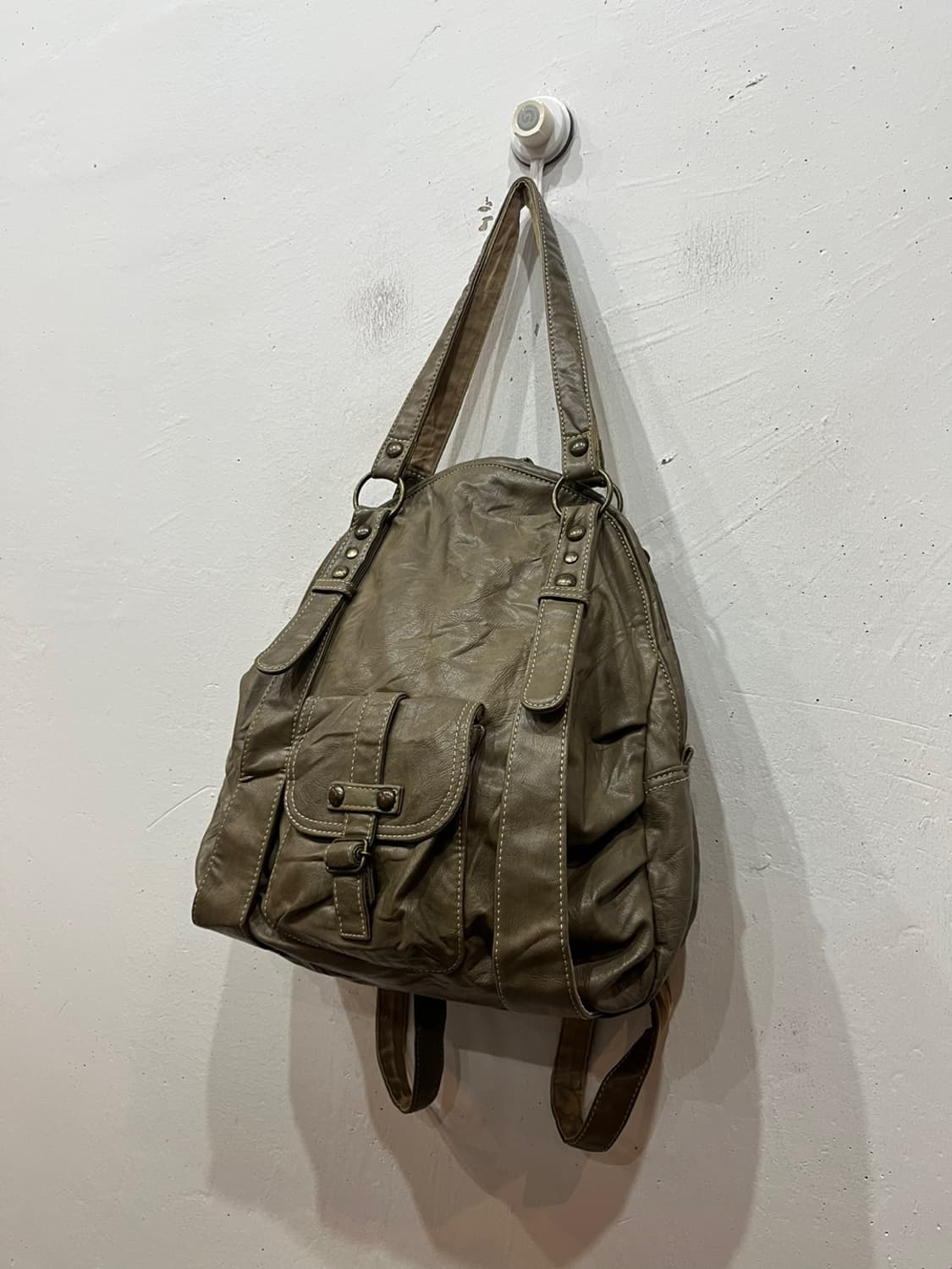 일본빈티지 레더 숄더백 백팩 상품이미지2