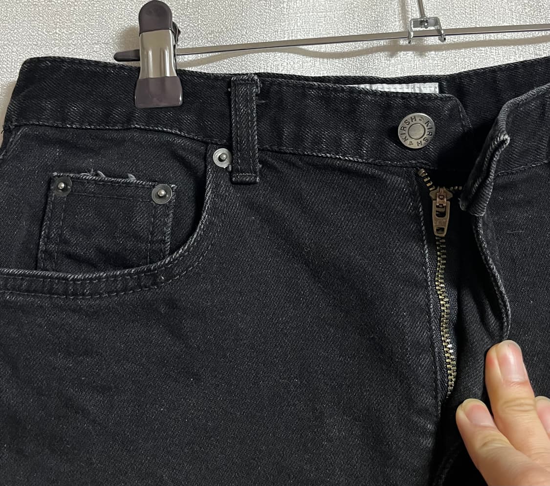 공용 키르시 블랙진 부츠컷 플레어진 데님팬츠 29 상품이미지4