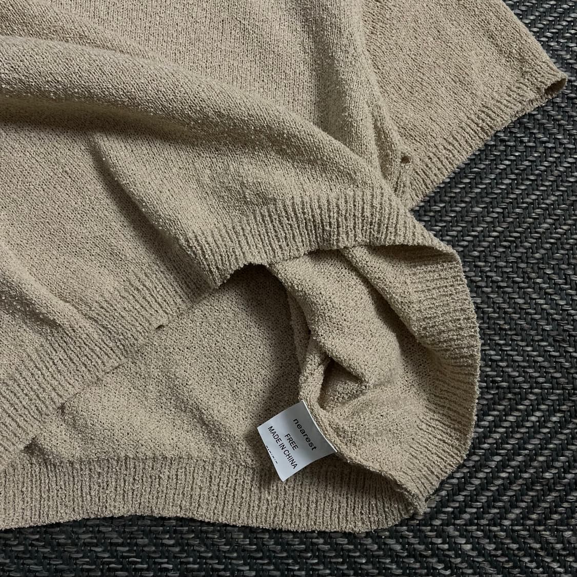 빈티지 우먼스 부클레 크롭 니트o 4284 상품이미지3