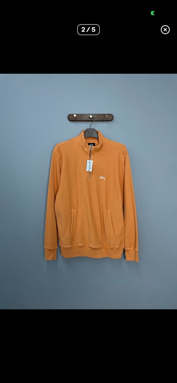 스투시 오렌지 반집업 스웻셔츠 A3617 상품이미지2