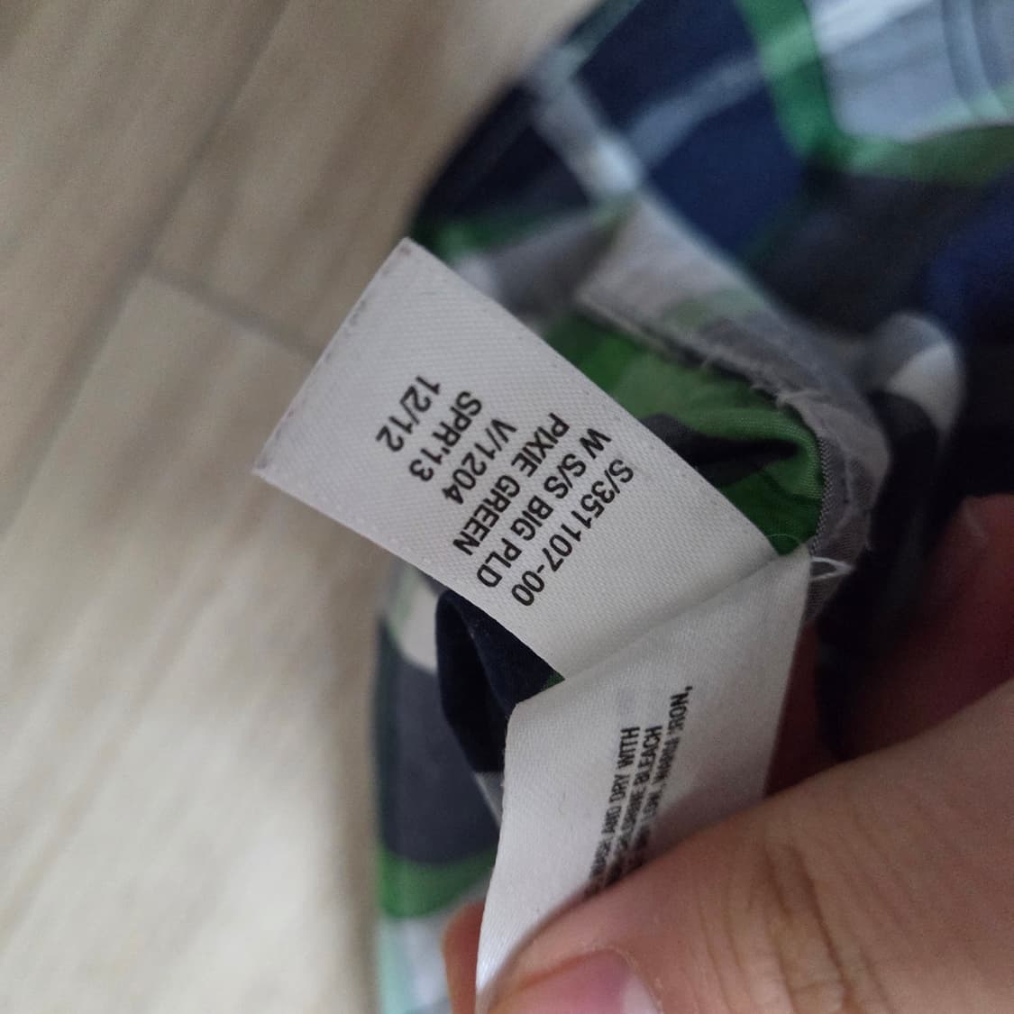 갭 리브드인 빈티지 체크셔츠 상품이미지5