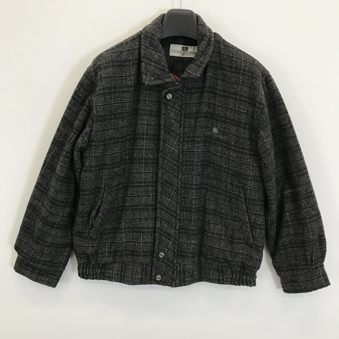 피에르발망 모직 체크 블루종 [L] 상품이미지1