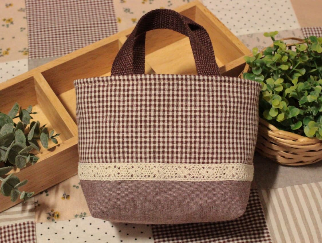 핸드메이드 패치워크 파우치 겸 패브릭 바구니 상품이미지3