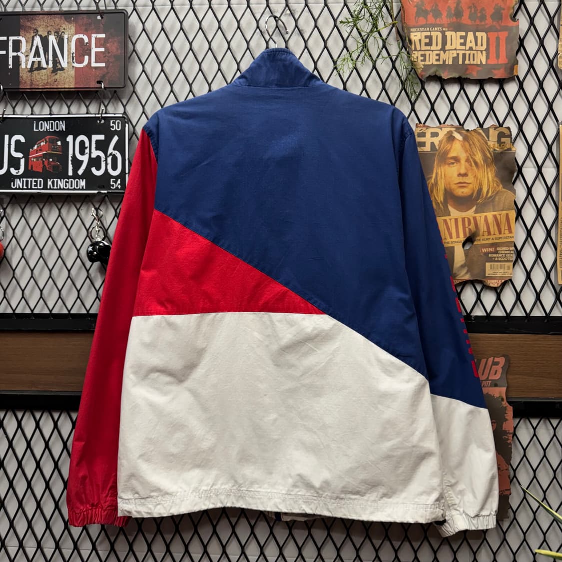 타미 진스 나일론 자켓 레트로 컬러블록 포인트 로고 배색 상품이미지2