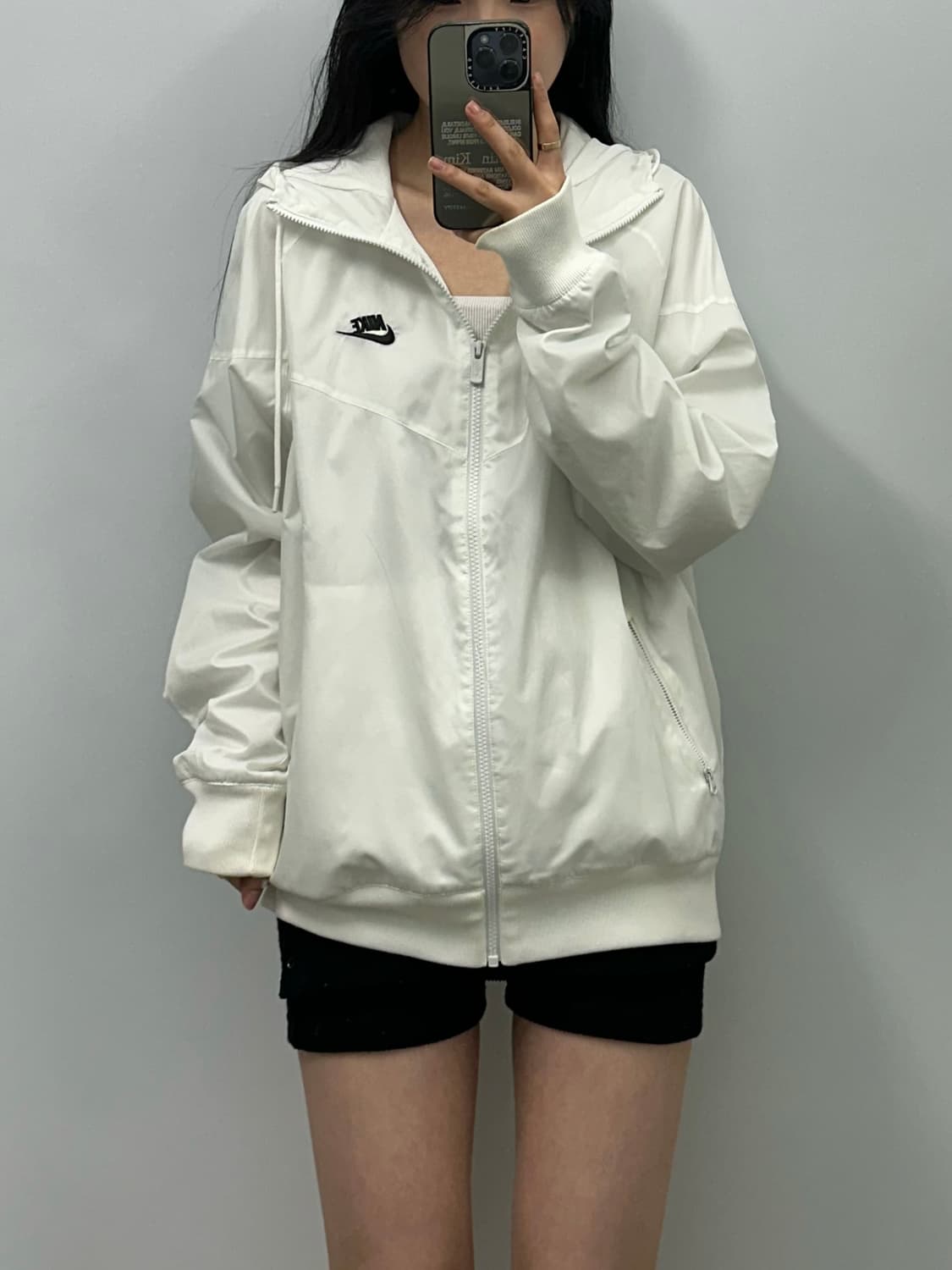 나이키 퓨추라 화이트 우븐 윈드러너 바람막이 상품이미지1