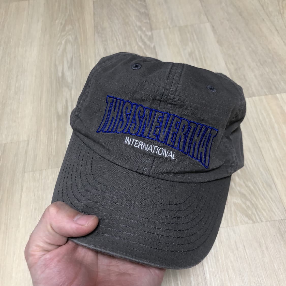 (ONE SIZE) 디스이즈네버댓 립스탑 언더 아치 로고 캡 타우페 상품이미지5