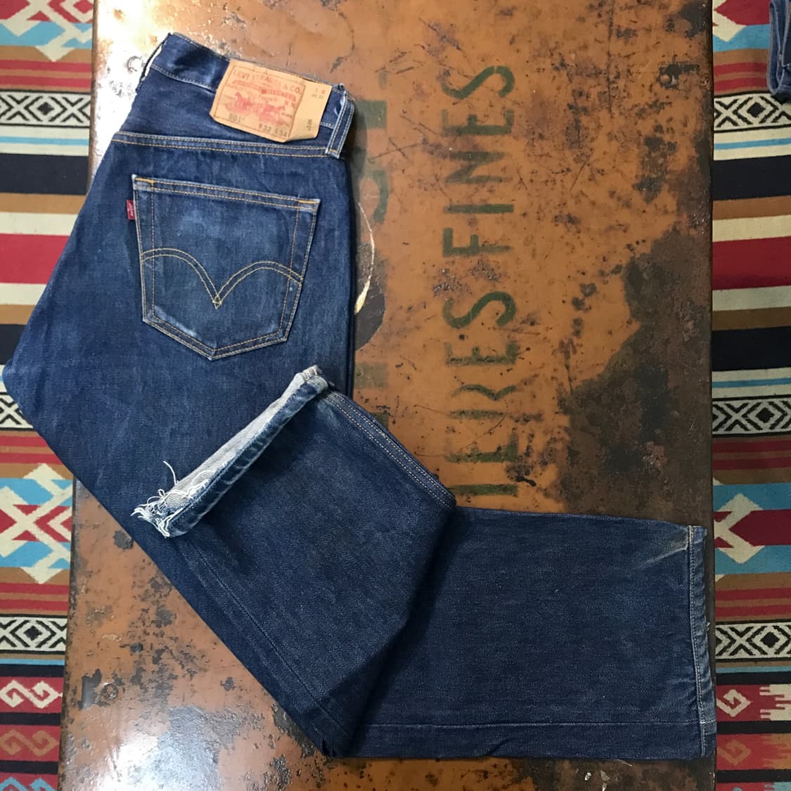 리바이스 501 진청 데님 팬츠 허리 30 31  사이즈 상품이미지2