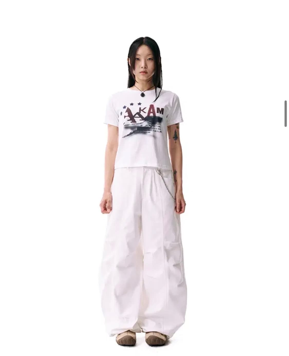 아캄 핀턱팬츠 화이트2 상품이미지2