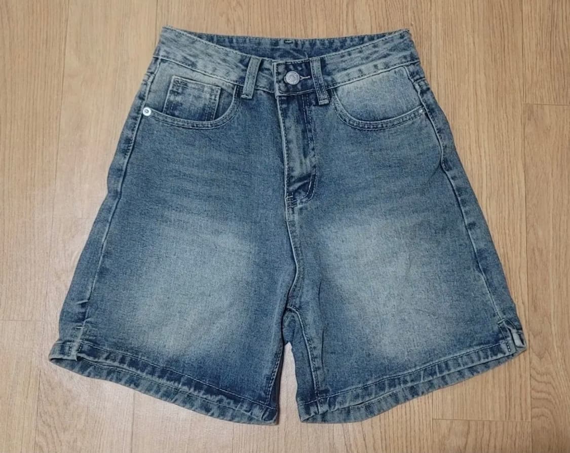 에이블리 워싱 반바지 진청 상품이미지2