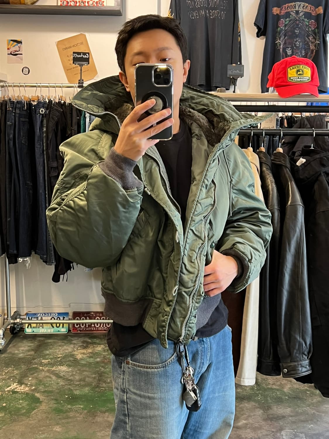 90' [XL] 미군 N2B USA 밀리터리 군납 플라이트 봄버 항공점퍼 상품이미지2