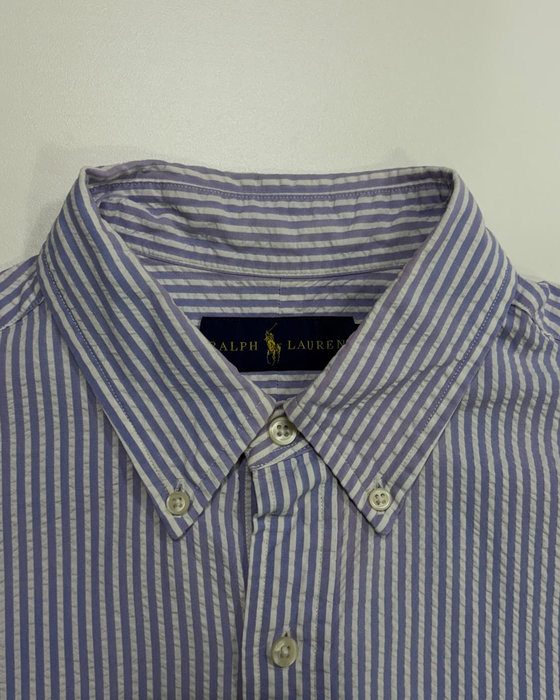 [M]폴로 랄프로렌 스트라이프 시어서커 반팔 셔츠 상품이미지8