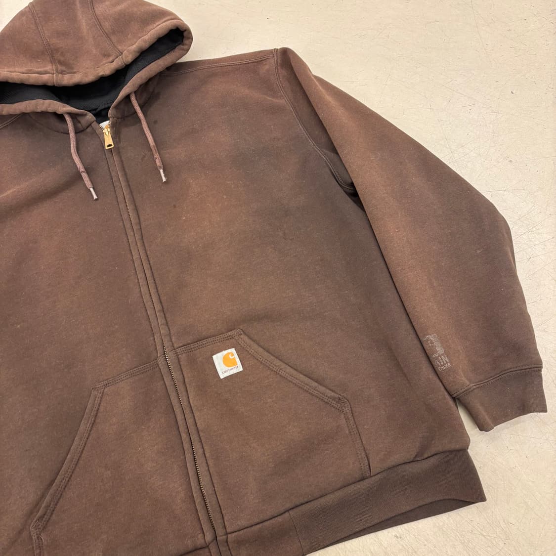칼하트 써멀 레인디펜더 페이드 후드 집업 상품이미지2