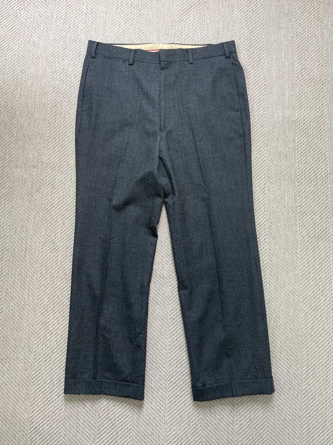 제이프레스 어센틱 글렌체크 그레이 슬렉스 상품이미지1