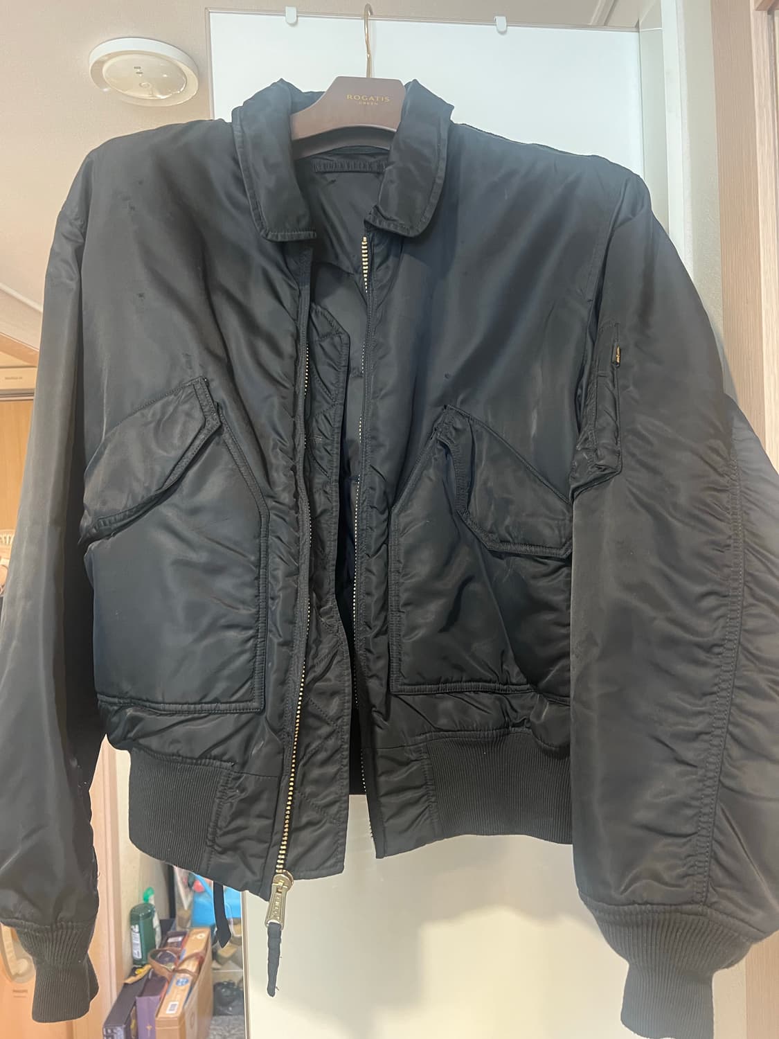 알파인더스트리 MA-1 ALYX 콜라보 블랙 L 상품이미지5