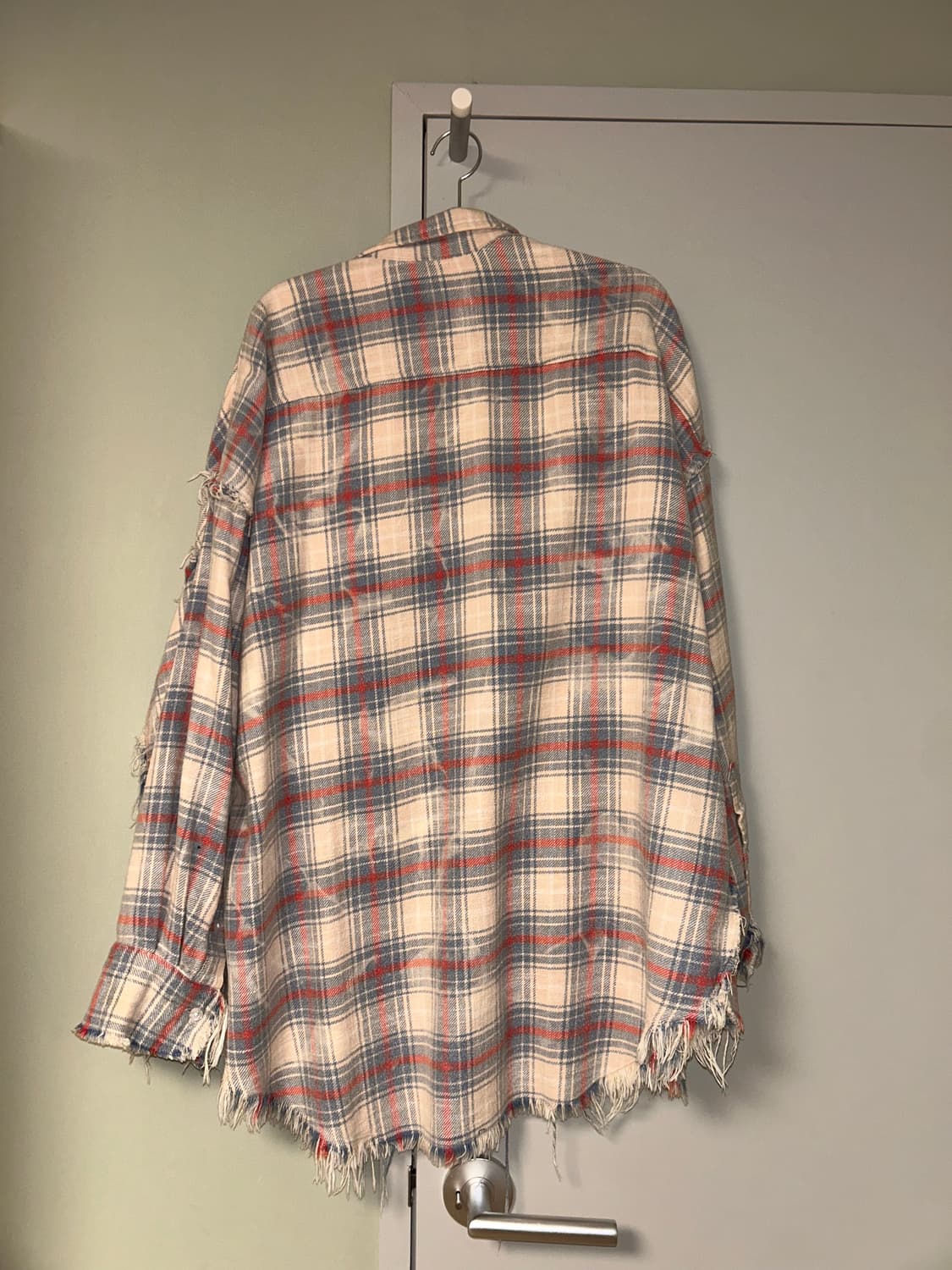 R13 shredded seam drop neck shirts 상품이미지3