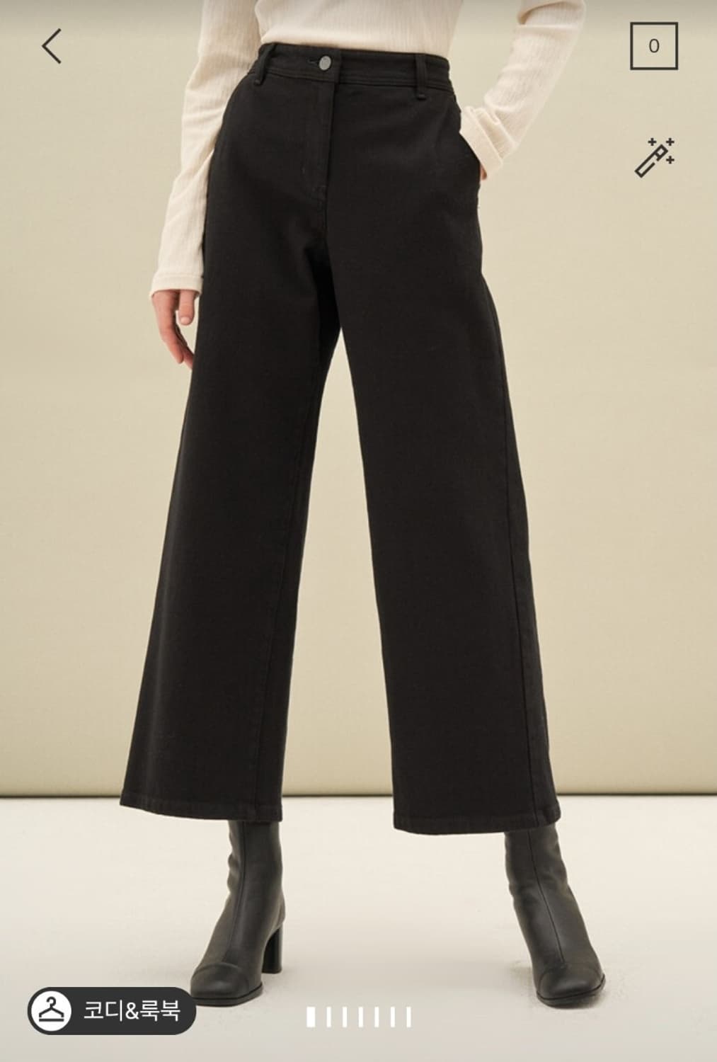 한섬 sjsj 2023 와이드 데님 팬츠 64-94사이즈 상품이미지1