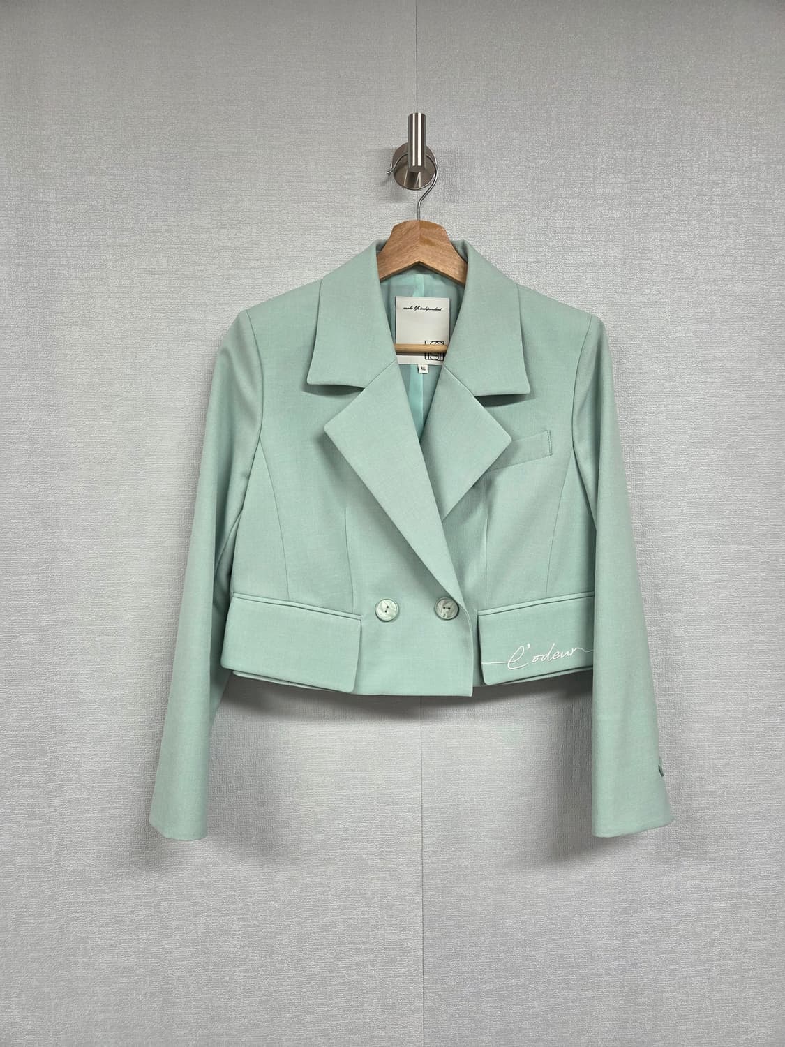 에고이스트 민트색 숏자켓 S 상품이미지2