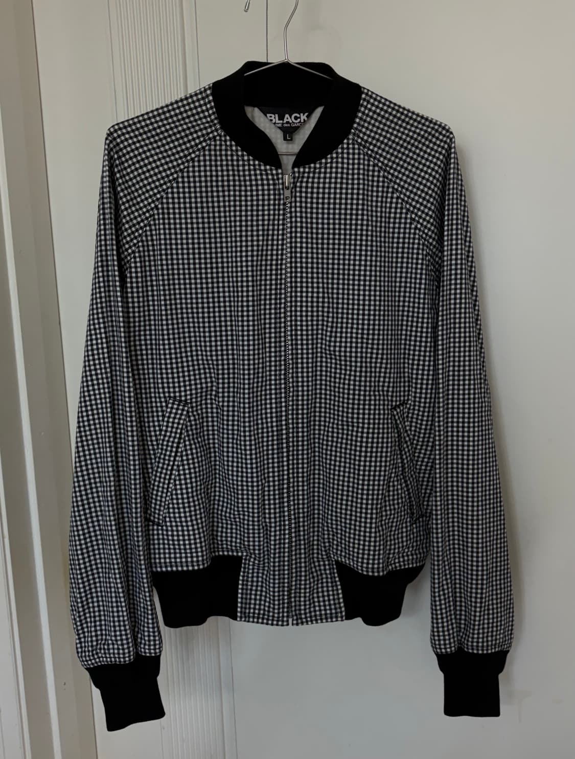 꼼데가르송 깅엄체크 봄버 AD2014 상품이미지2