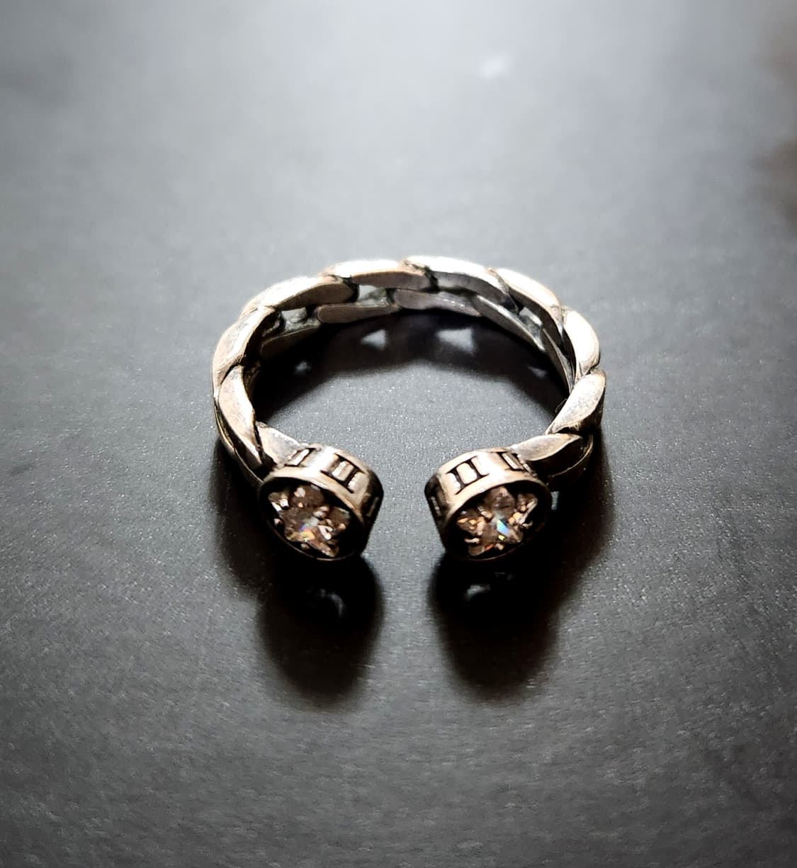 큐빅 체인반지 /히스테릭글래머 무드 상품이미지1