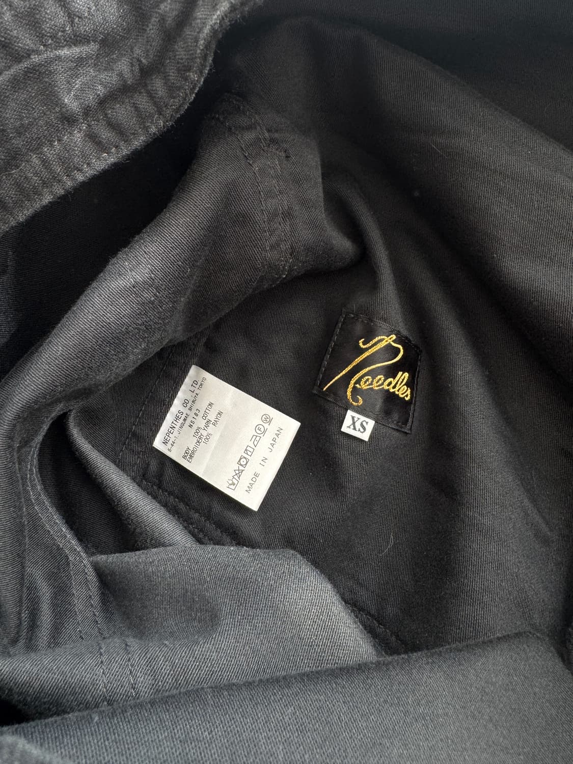 니들즈 Needles 스트링 퍼티그 팬츠 남여공용 xs 블랙  상품이미지4