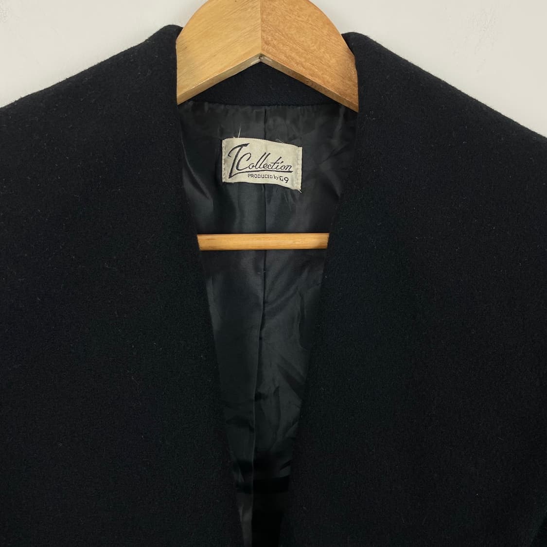 캐시미어 울 블렌드 빅 카라 쇼트 코트 상품이미지4