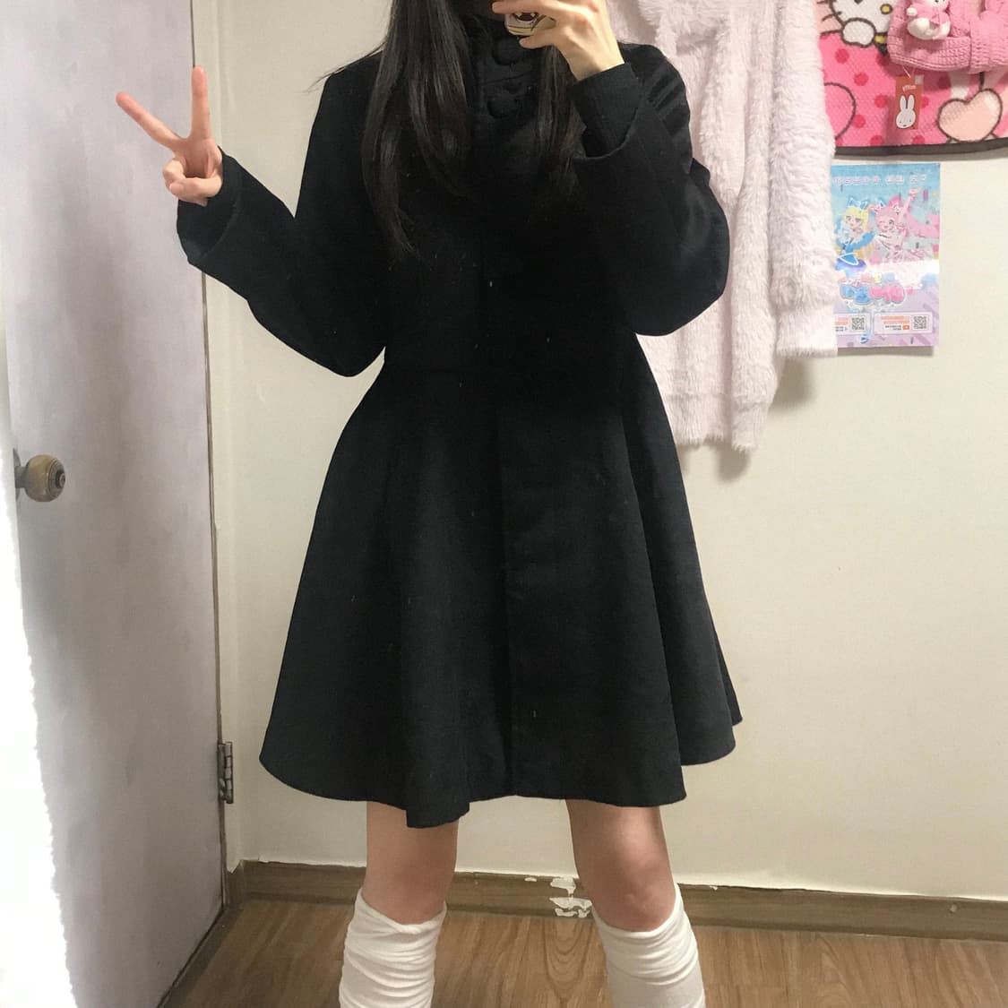 빈티지 블랙 코트 히메갸루 로걀 라떼 오네갸루 달천깔 공겜여주 페어리 상품이미지2