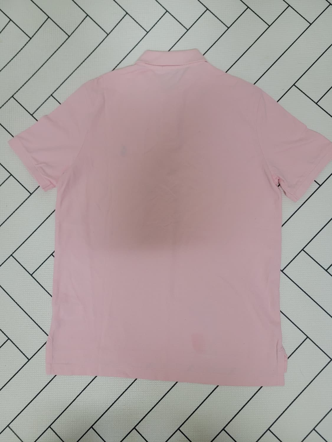 폴로 랄프로렌 핑크 클래식핏 카라티 M 상품이미지4