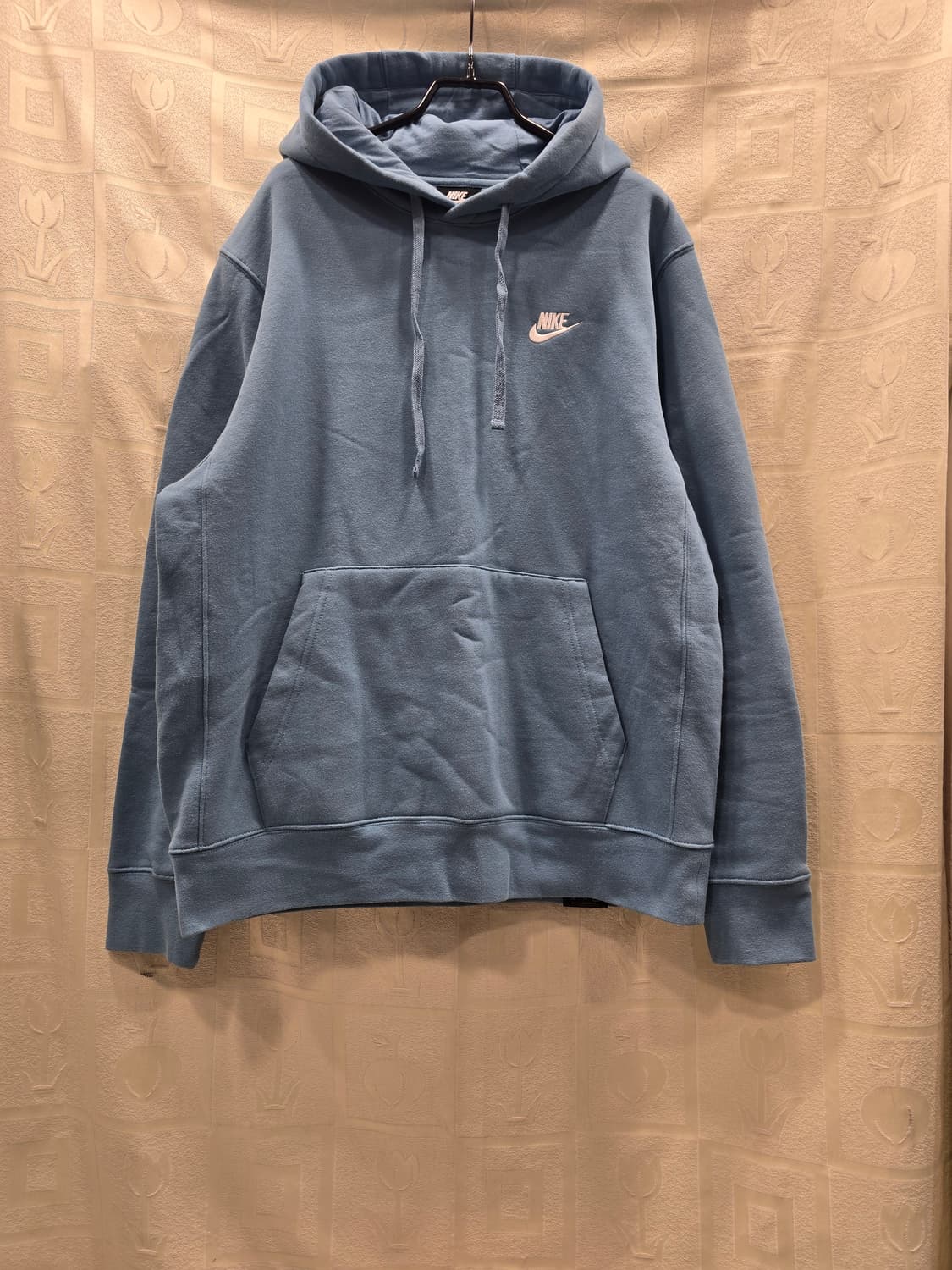 나이키 기모 하늘색 후드티 M(95) 상품이미지1