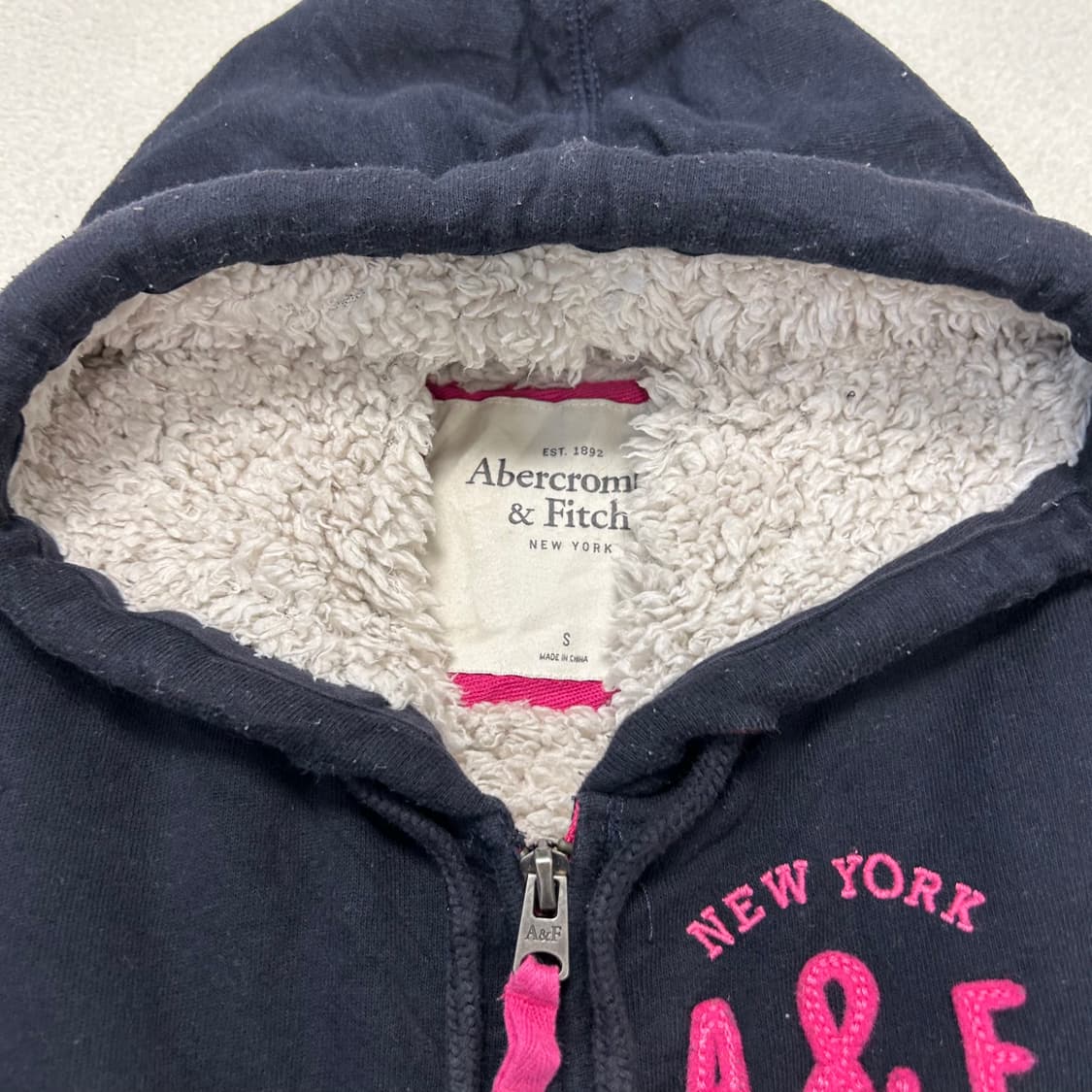아베크롬비 양털후드집업 상품이미지3