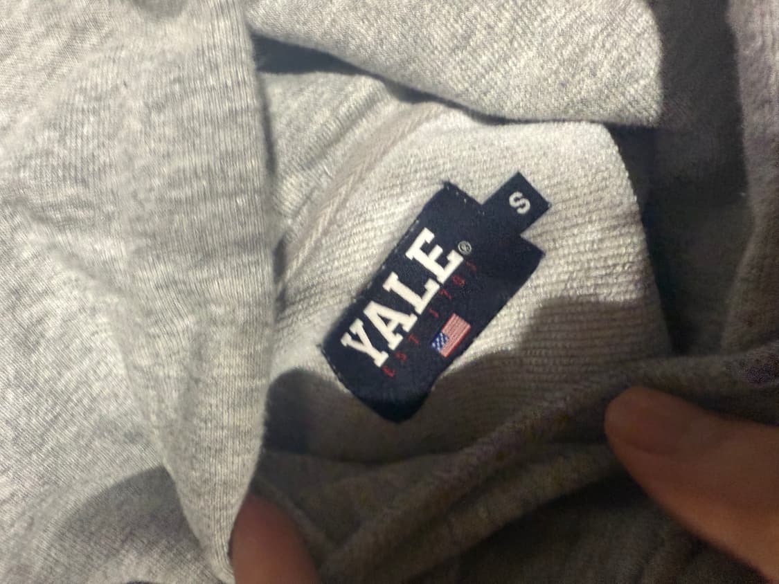 Yale 회색 후드티 상품이미지1