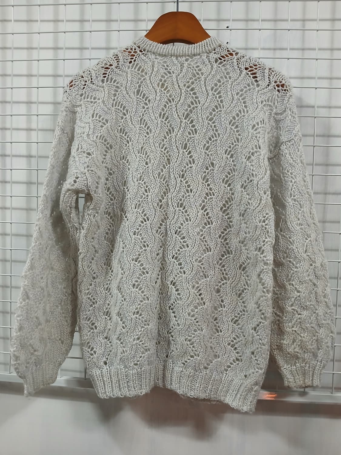 일본빈티지 아이보리 니트가디건 상품이미지2