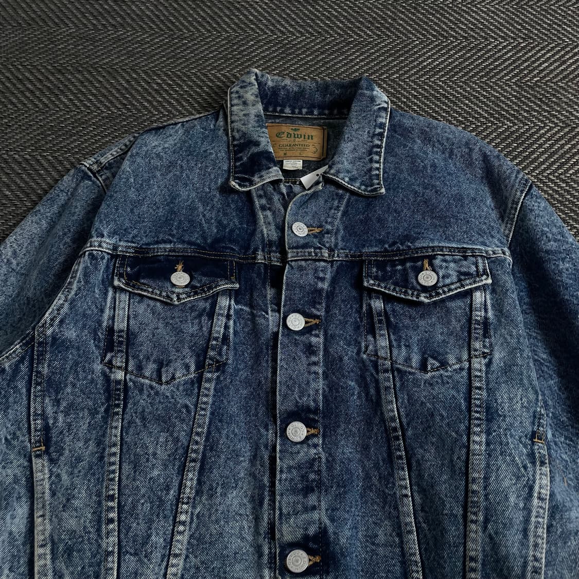 Oos 에드윈 USA 오리지날 데님 트러커 자켓 o 3772 상품이미지4