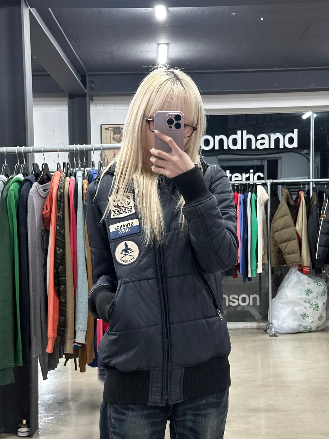 히스테릭 글래머 패치 누빔 자켓 상품이미지1