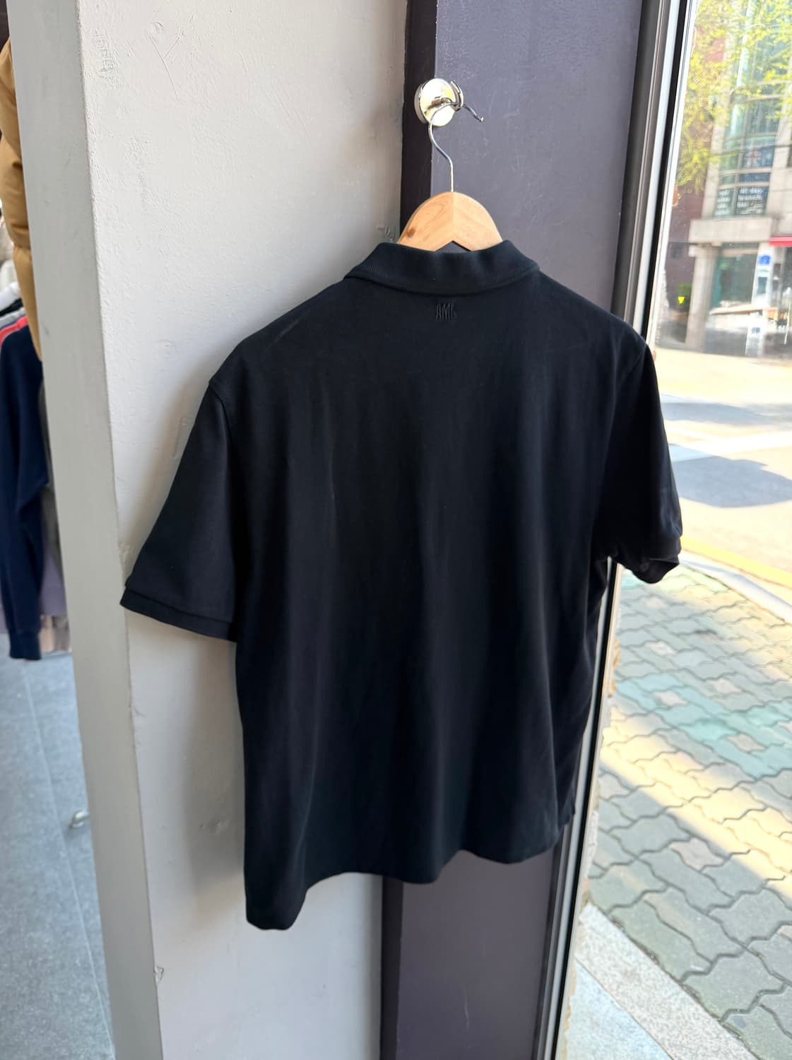 105/ 아미 드 꾀흐 블랙 오가닉 폴로 반팔 상품이미지9
