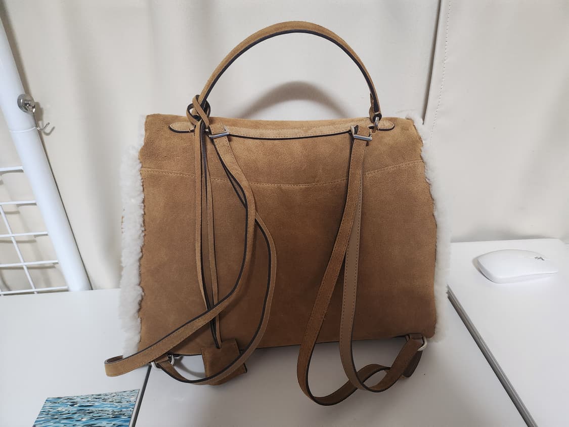 더바넷 woolly 시어링 플랩 백팩 상품이미지3