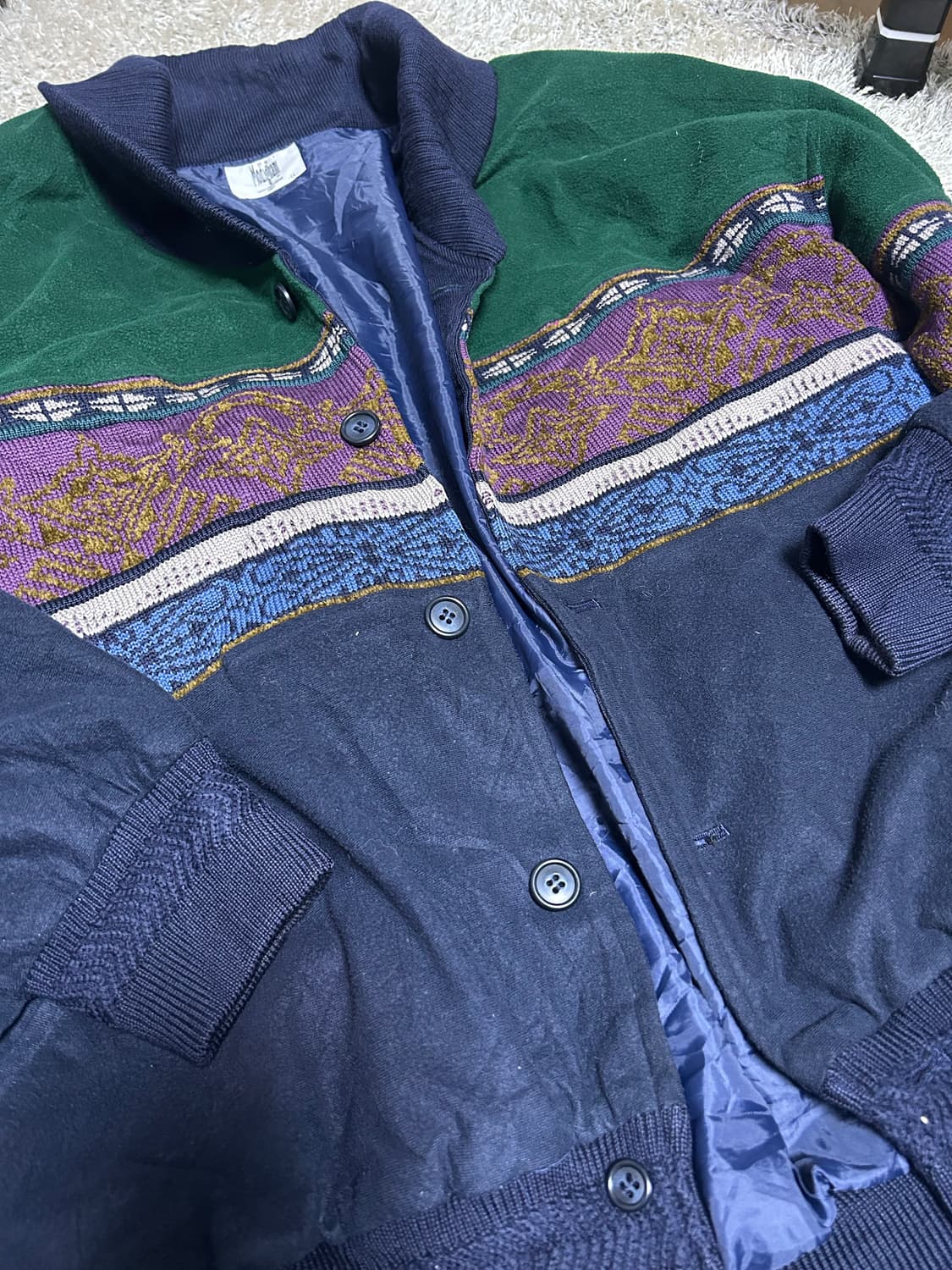 이태리 브랜드 MODIGLIANI 숄카라 가디건 105~110 상품이미지2