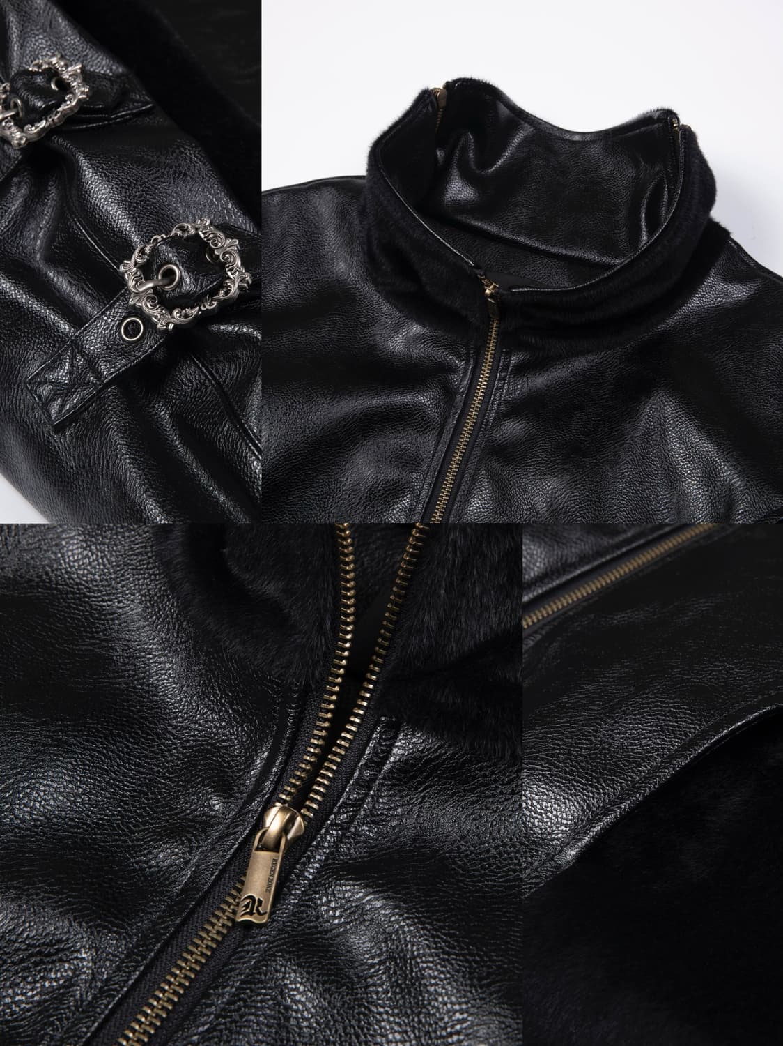 Opium Leather Buckle Rider Jacket 상품이미지3