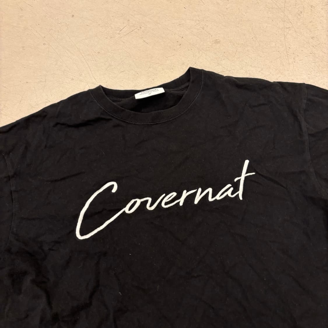 커버낫 빅로고 블랙 반팔티 상품이미지2