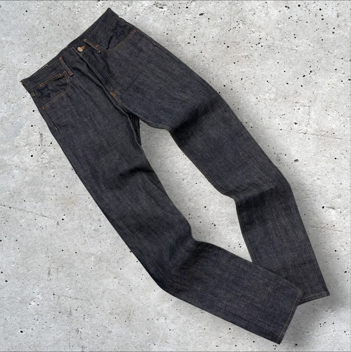 [30x32] 솔로이스트 스타 웨스턴 자수 생지 데님 팬츠 D780 상품이미지2