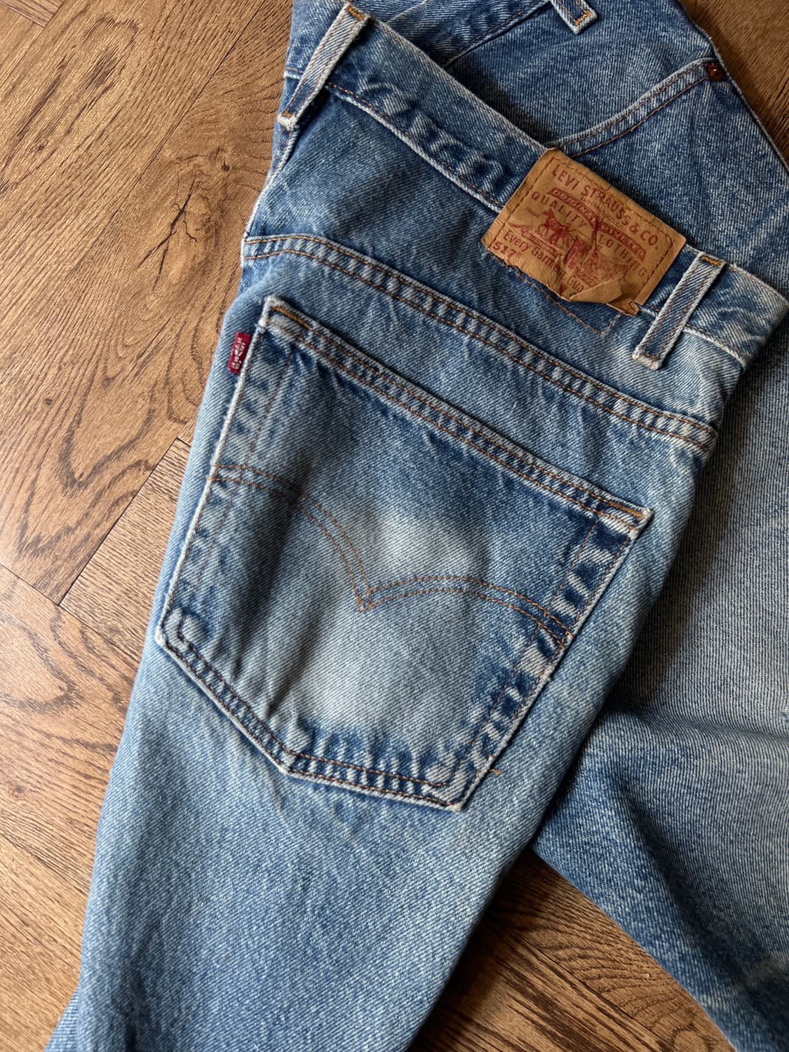 [40]00s 리바이스 517 Made in USA 디스트로이드 데님팬츠 상품이미지7
