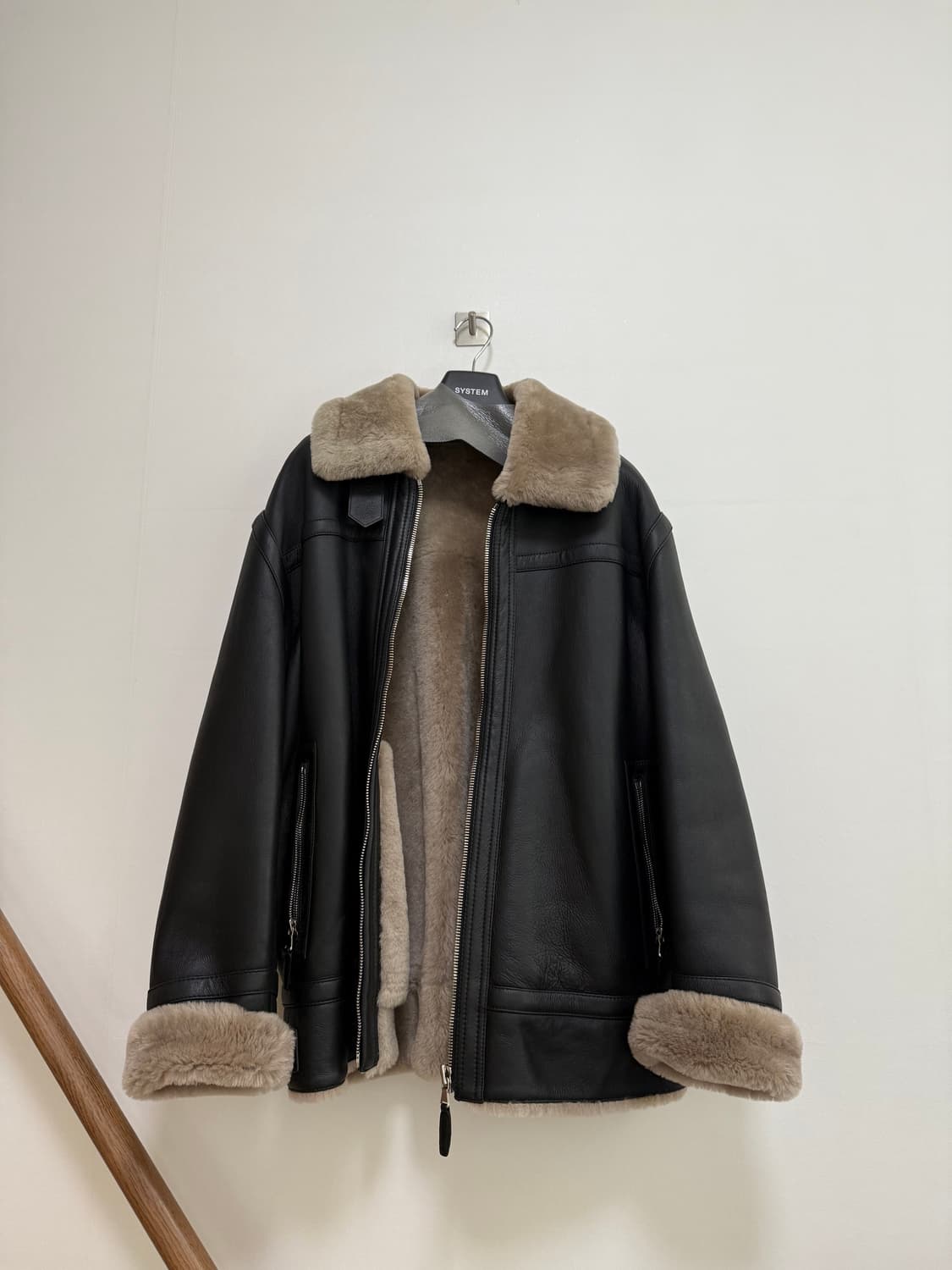 시스템옴므 리얼레더 무스탕 상품이미지2