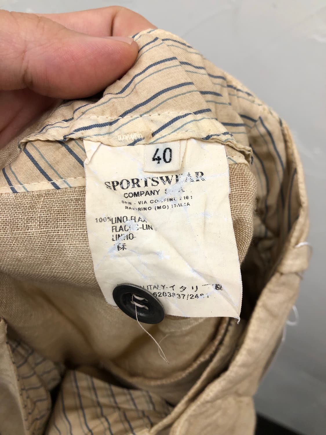 made in Italy 린넨 팬츠 상품이미지4