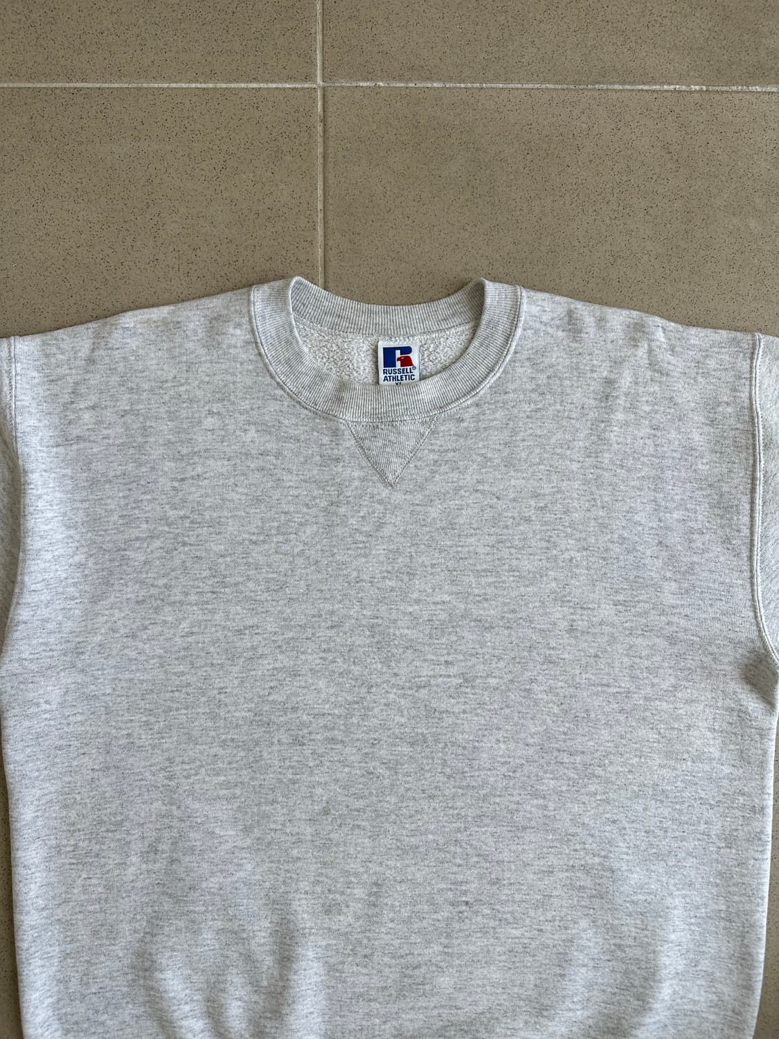 90s 빈티지 러셀 스웻셔츠 밝은그레이 XL USA 상품이미지4