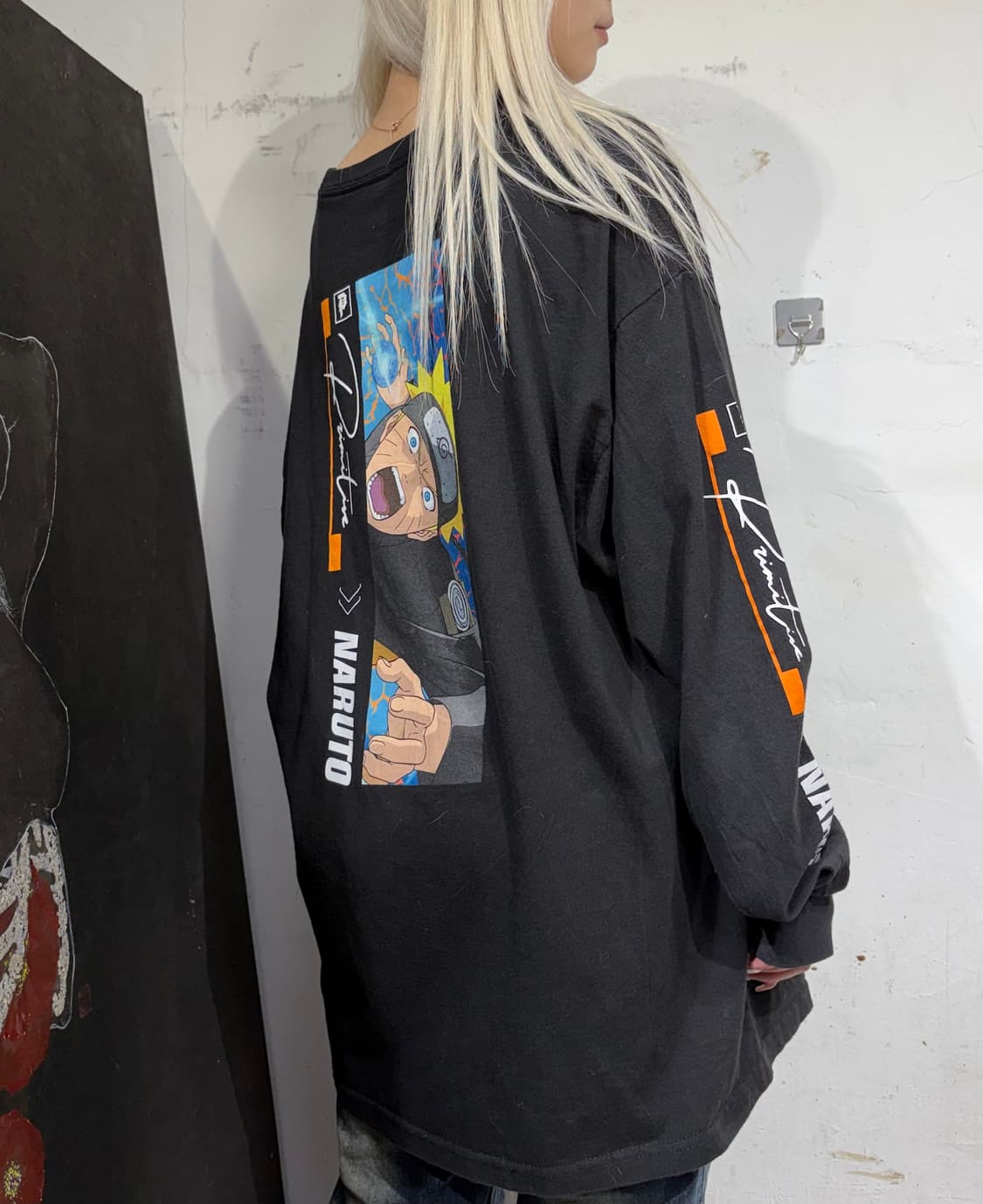 00s 나루토 오피셜 애니 롱슬리브 긴팔티 XL 상품이미지2