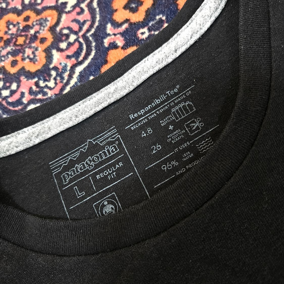 파타고니아 시그니쳐 백로고 빈티지 반팔티셔츠 상품이미지5